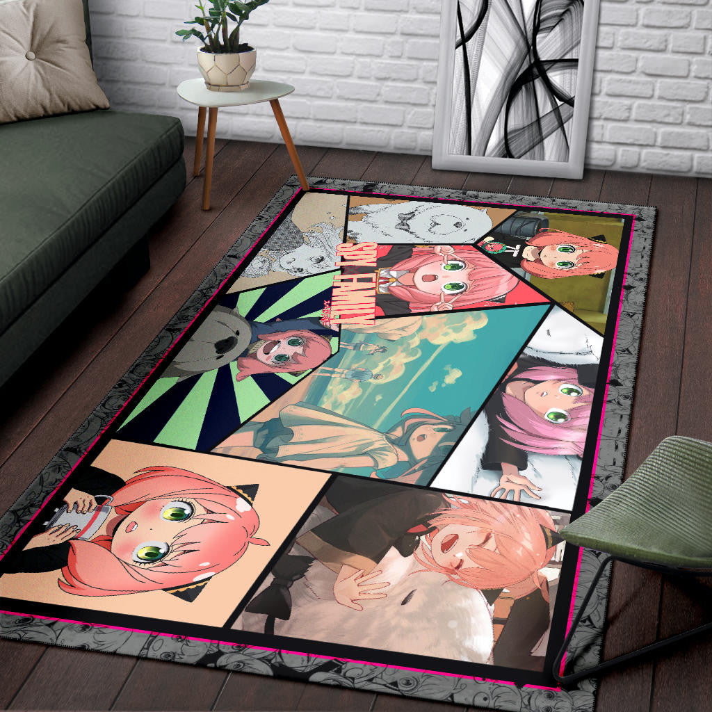 Anya Forger Spy x Family Area Rug Anime Home Decor Custom For Fans NA042602