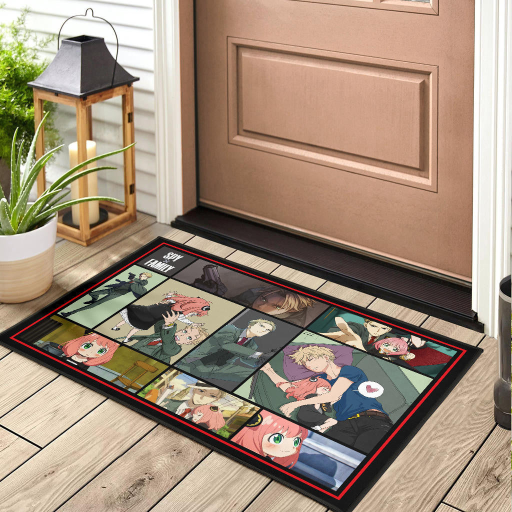 Loid Forger And Anya Forger Spy x Family Door Mat Anime Home Decor Custom For Fans NA042602