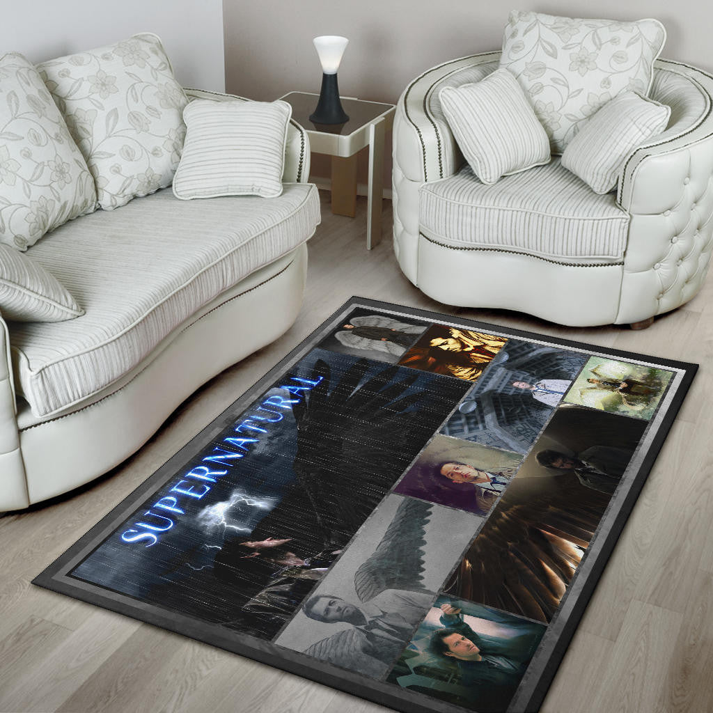 Castiel Supernatural Area Rug Movie Home Decor Custom For Fans NT041401