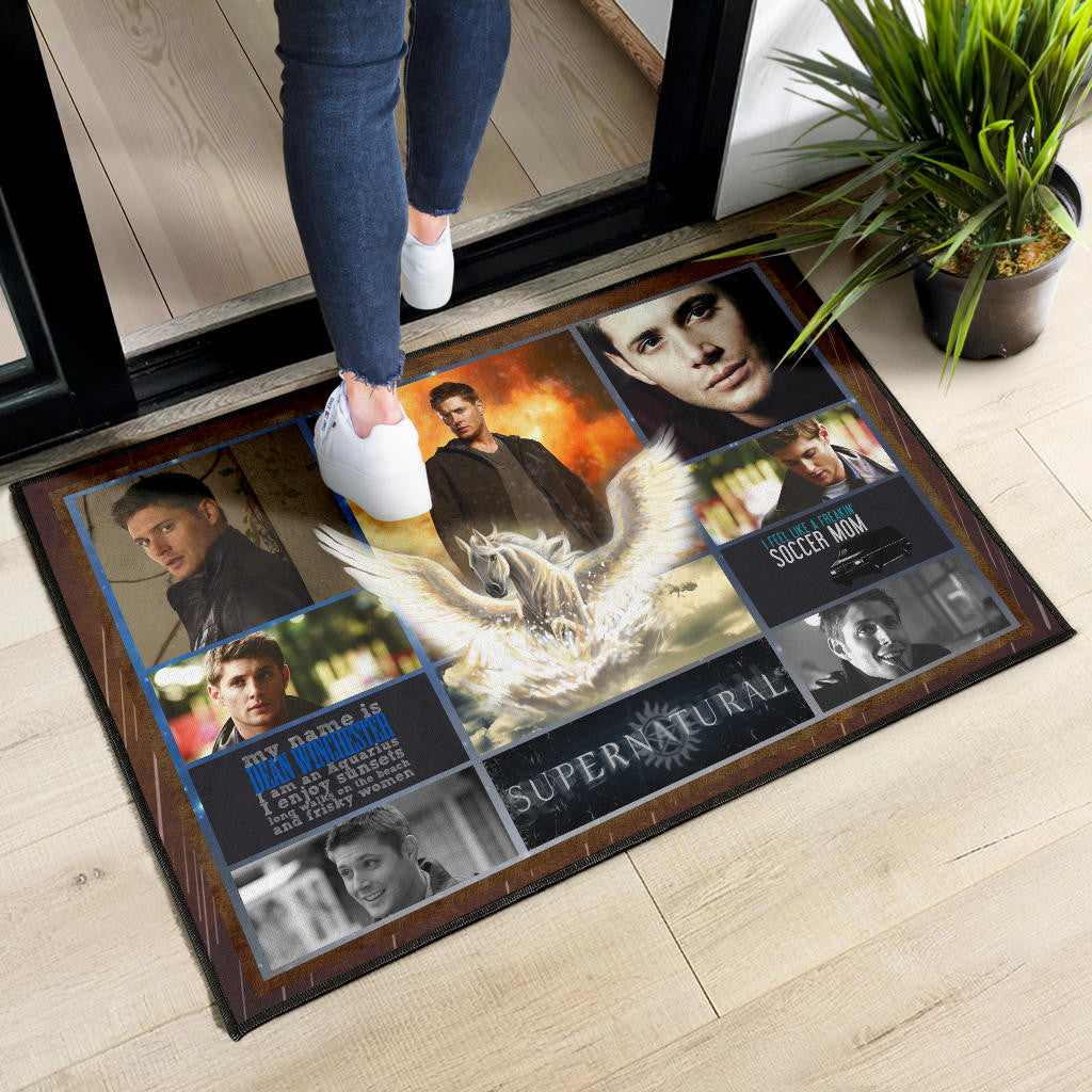 Dean Winchester Supernatural Door Mat Movie Home Decor Custom For Fans NT041202