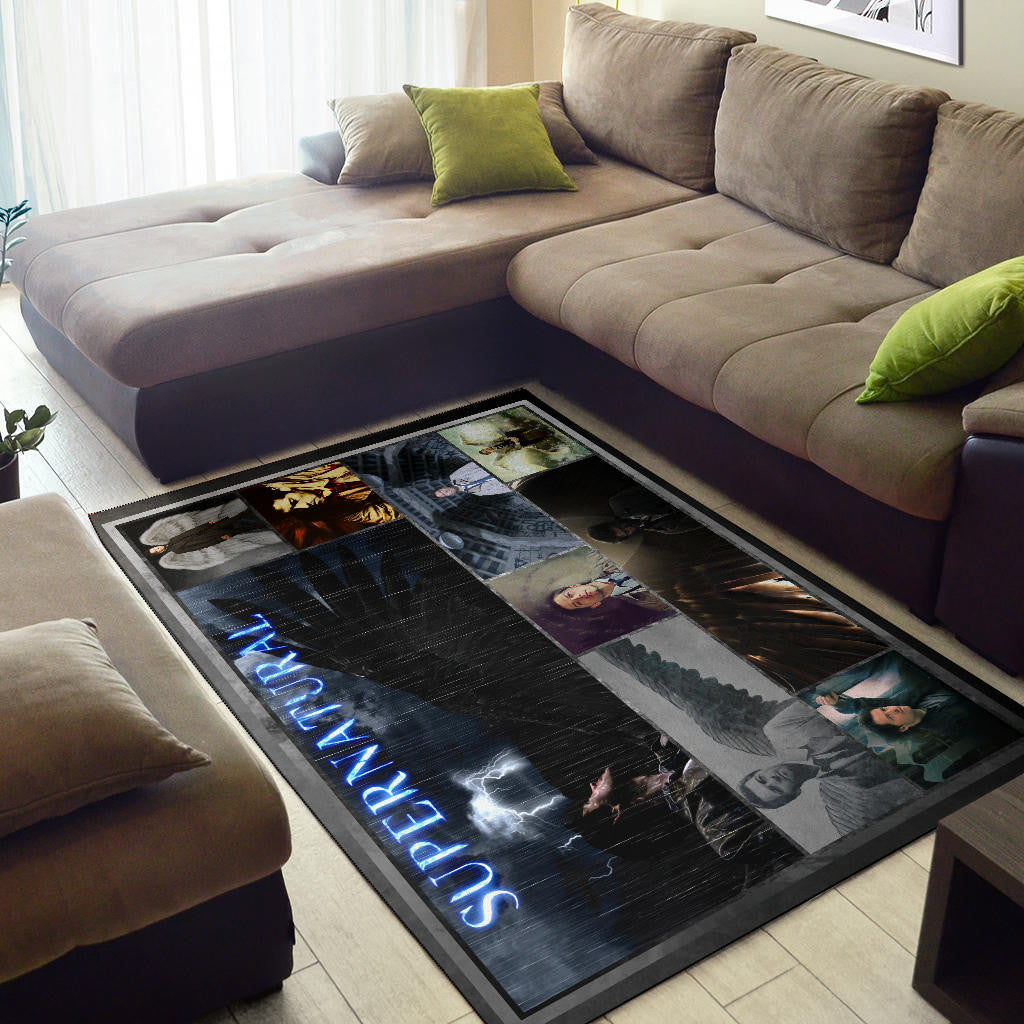 Castiel Supernatural Area Rug Movie Home Decor Custom For Fans NT041401