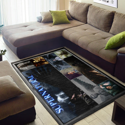 Castiel Supernatural Area Rug Movie Home Decor Custom For Fans NT041401