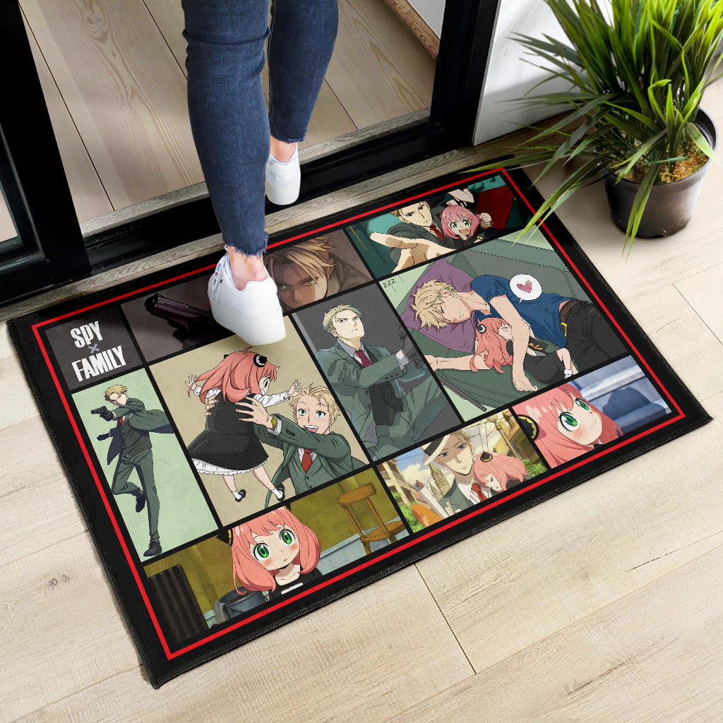 Loid Forger And Anya Forger Spy x Family Door Mat Anime Home Decor Custom For Fans NA042602