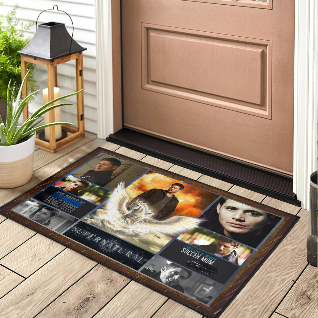 Dean Winchester Supernatural Door Mat Movie Home Decor Custom For Fans NT041202