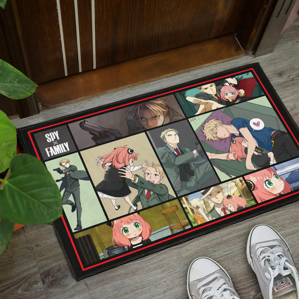 Loid Forger And Anya Forger Spy x Family Door Mat Anime Home Decor Custom For Fans NA042602