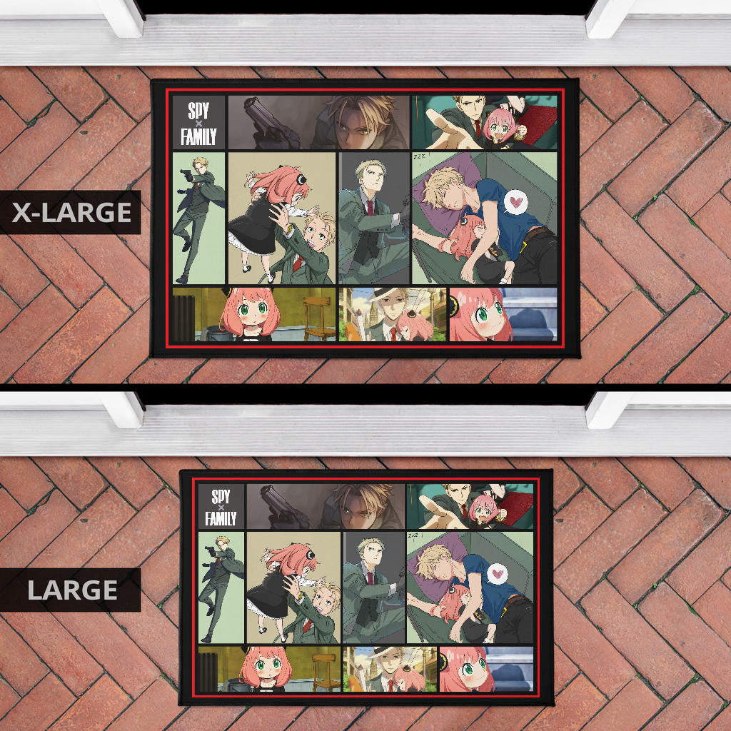 Loid Forger And Anya Forger Spy x Family Door Mat Anime Home Decor Custom For Fans NA042602