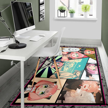 Anya Forger Spy x Family Area Rug Anime Home Decor Custom For Fans NA042602