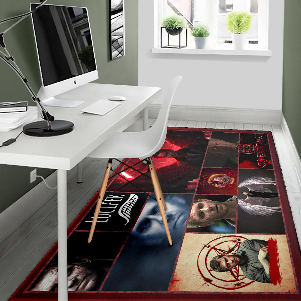 Lucifer Supernatural Area Rug Movie Home Decor Custom For Fans NT041405
