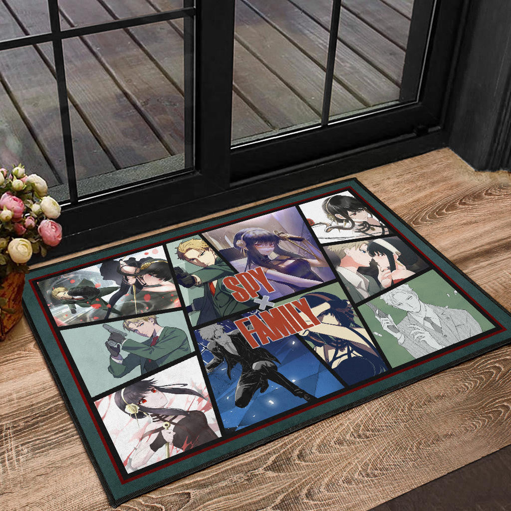 Loid Forger And Yor Forger Spy x Family Door Mat Anime Home Decor Custom For Fans NA042704