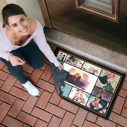 Loid Yor And Anya Forger Family Spy x Family Door Mat Anime Home Decor Custom For Fans NA042603