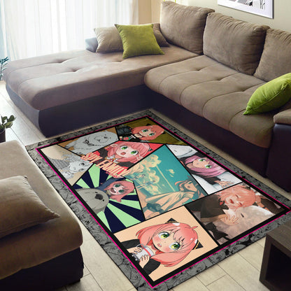 Anya Forger Spy x Family Area Rug Anime Home Decor Custom For Fans NA042602