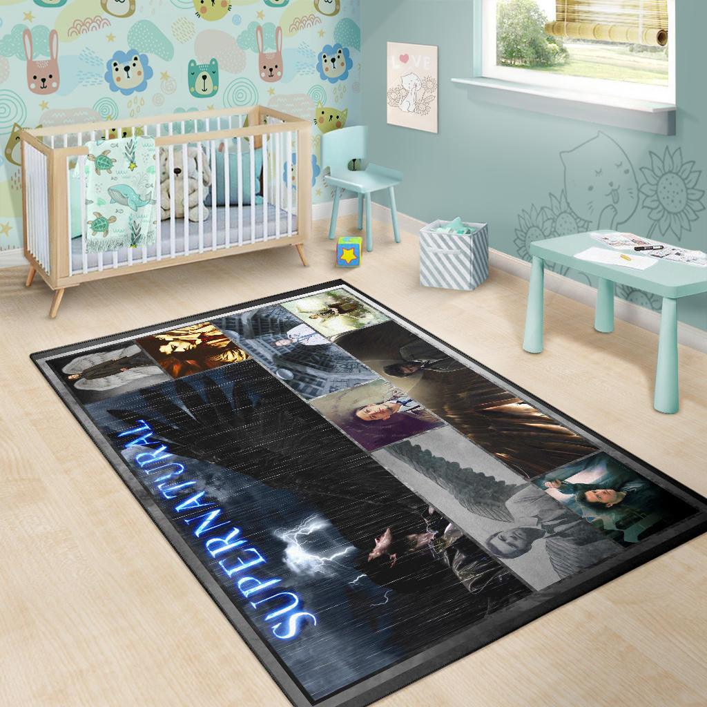 Castiel Supernatural Area Rug Movie Home Decor Custom For Fans NT041401