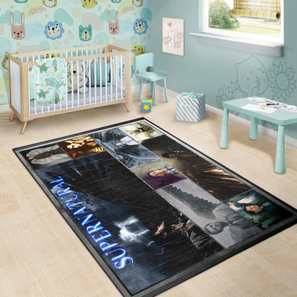 Castiel Supernatural Area Rug Movie Home Decor Custom For Fans NT041401