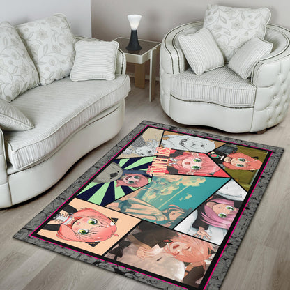 Anya Forger Spy x Family Area Rug Anime Home Decor Custom For Fans NA042602