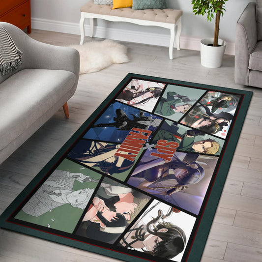 Loid Forger And Yor Forger Spy x Family Area Rug Anime Home Decor Custom For Fans NA042604
