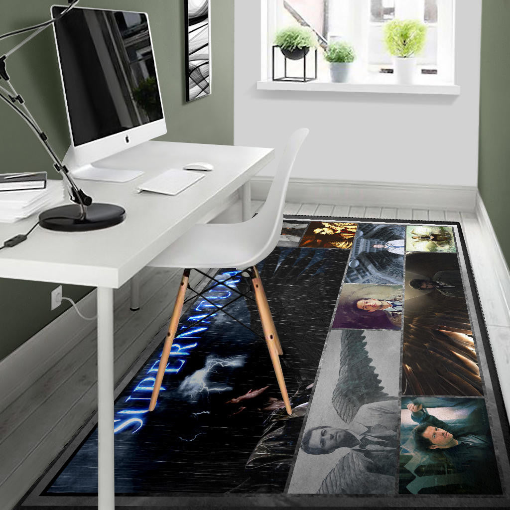 Castiel Supernatural Area Rug Movie Home Decor Custom For Fans NT041401