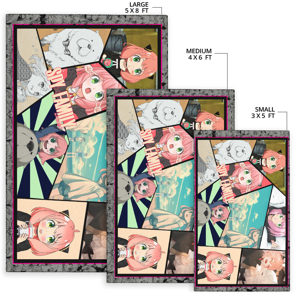 Anya Forger Spy x Family Area Rug Anime Home Decor Custom For Fans NA042602