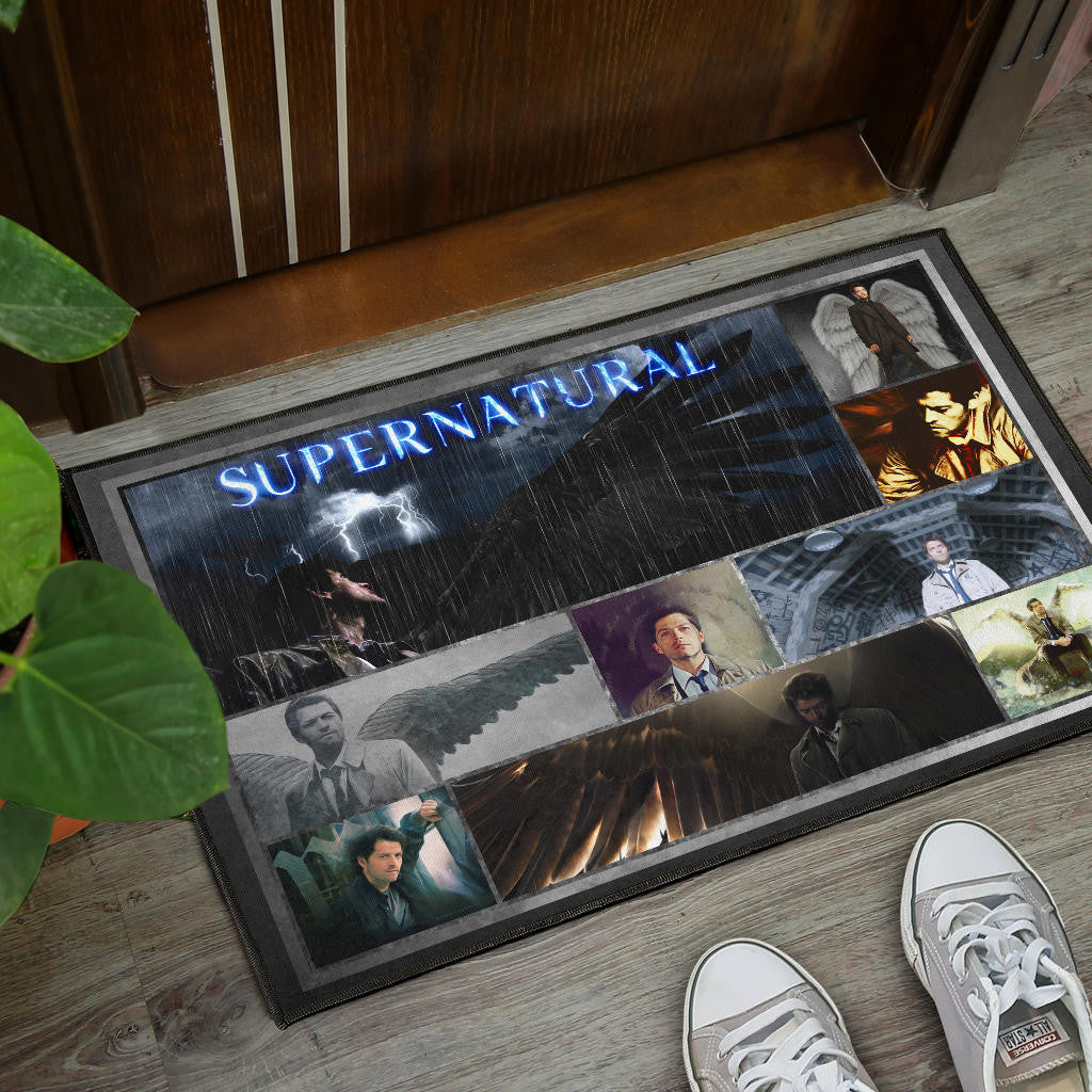 Castiel Supernatural Door Mat Movie Home Decor Custom For Fans NT041401