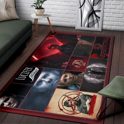Lucifer Supernatural Area Rug Movie Home Decor Custom For Fans NT041405