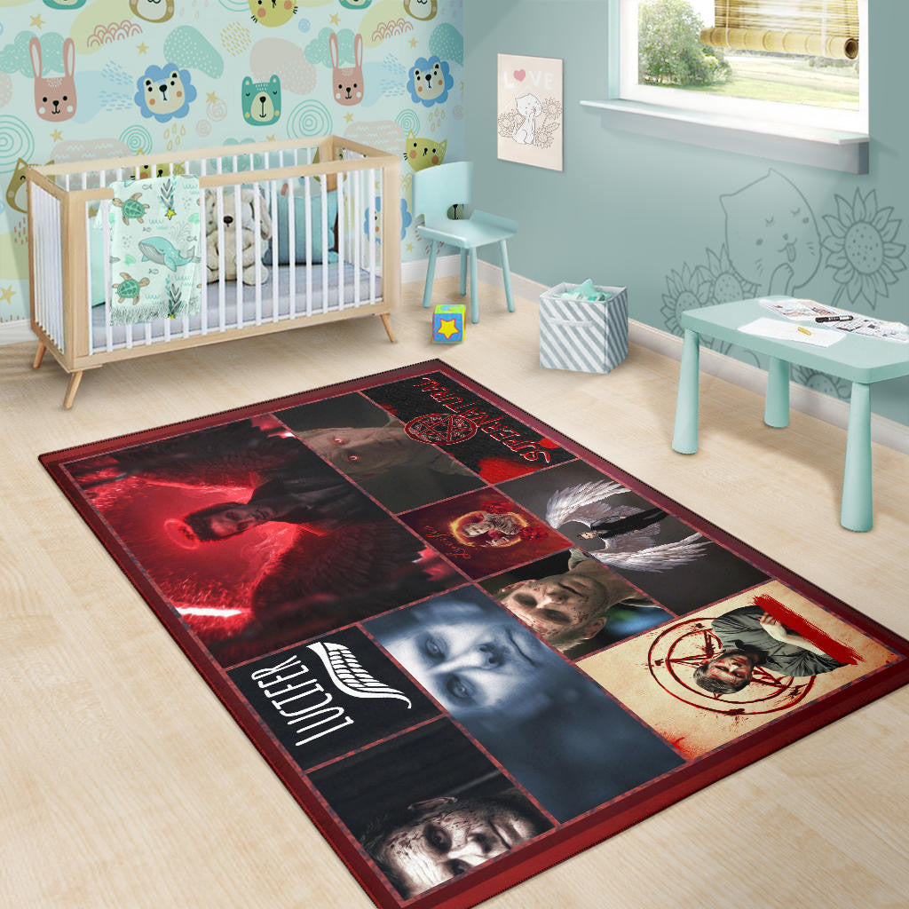 Lucifer Supernatural Area Rug Movie Home Decor Custom For Fans NT041405