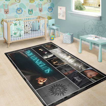 Dean Winchester Supernatural Area Rug Movie Home Decor Custom For Fans NT041204