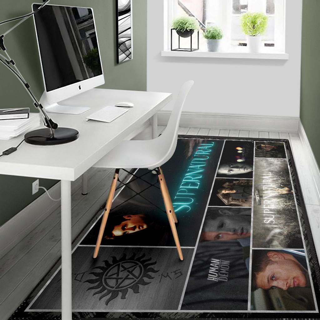 Dean Winchester Supernatural Area Rug Movie Home Decor Custom For Fans NT041204