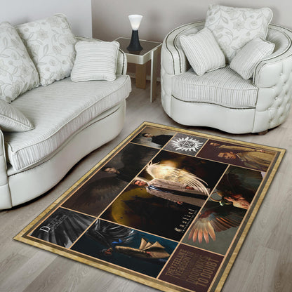 Castiel Supernatural Area Rug Movie Home Decor Custom For Fans NT041403