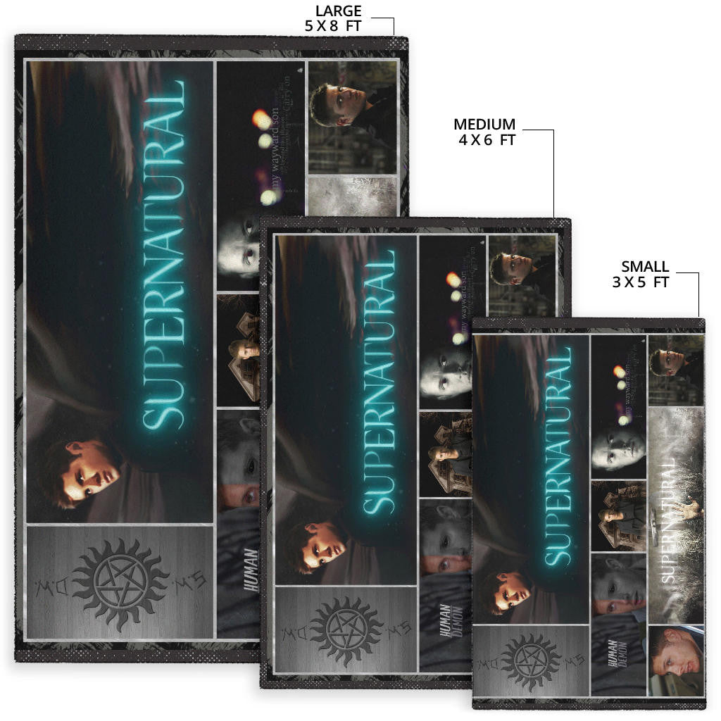 Dean Winchester Supernatural Area Rug Movie Home Decor Custom For Fans NT041204