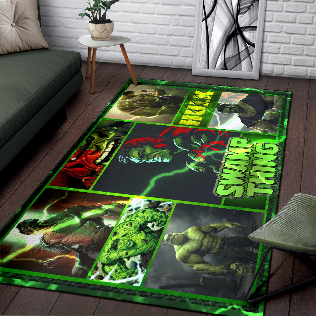 Hulk Swamp Thing Area Rug Movie Home Decor Custom For Fans NT041402