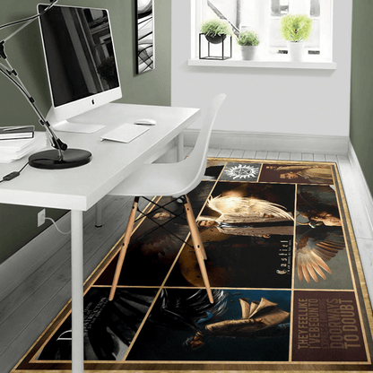 Castiel Supernatural Area Rug Movie Home Decor Custom For Fans NT041403