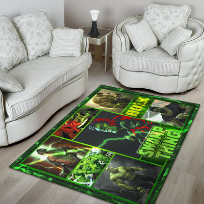 Hulk Swamp Thing Area Rug Movie Home Decor Custom For Fans NT041402