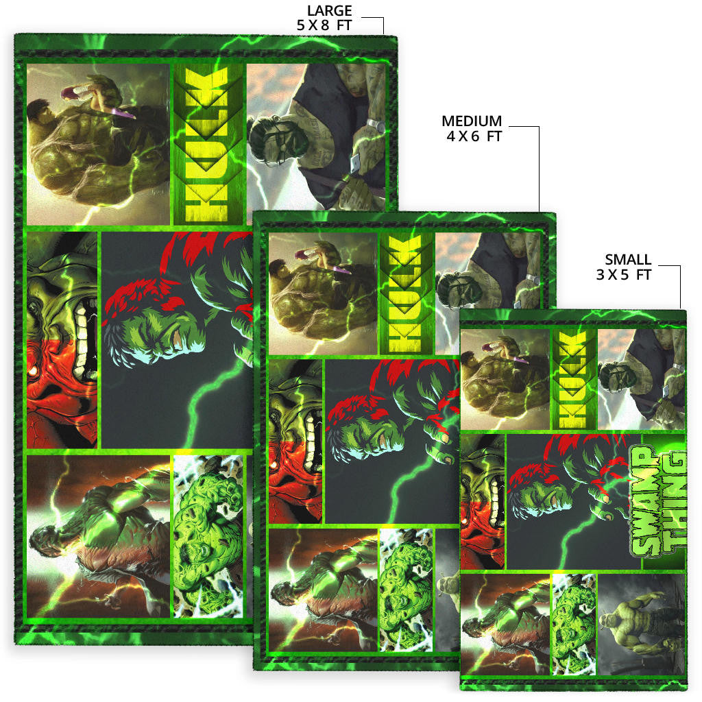 Hulk Swamp Thing Area Rug Movie Home Decor Custom For Fans NT041402