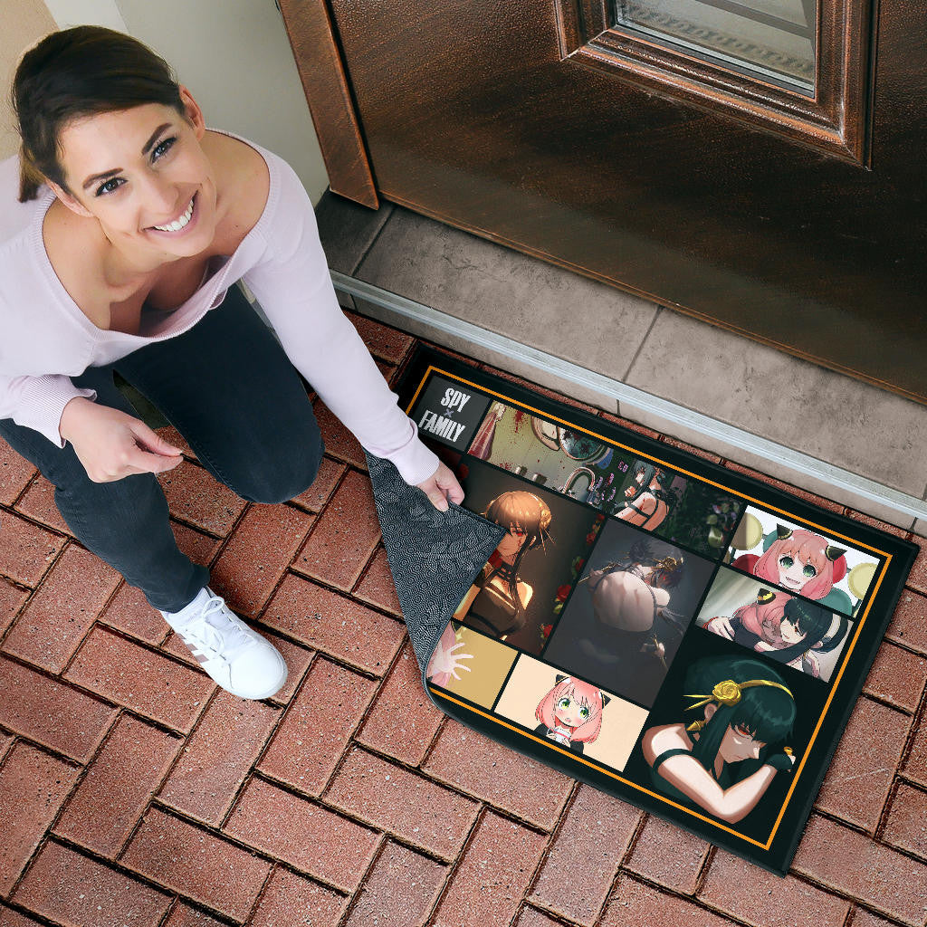 Yor Forger And Anya Forger Spy x Family Door Mat Anime Home Decor Custom For Fans NA042601