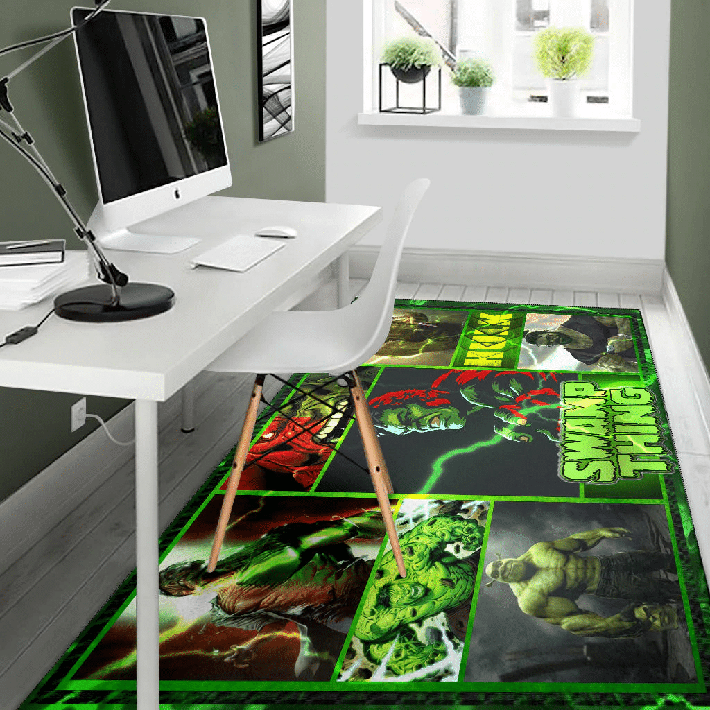 Hulk Swamp Thing Area Rug Movie Home Decor Custom For Fans NT041402