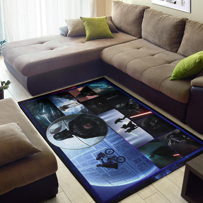 Darth Vader Star Wars Area Rug Movie Home Decor Custom For Fans NT041201