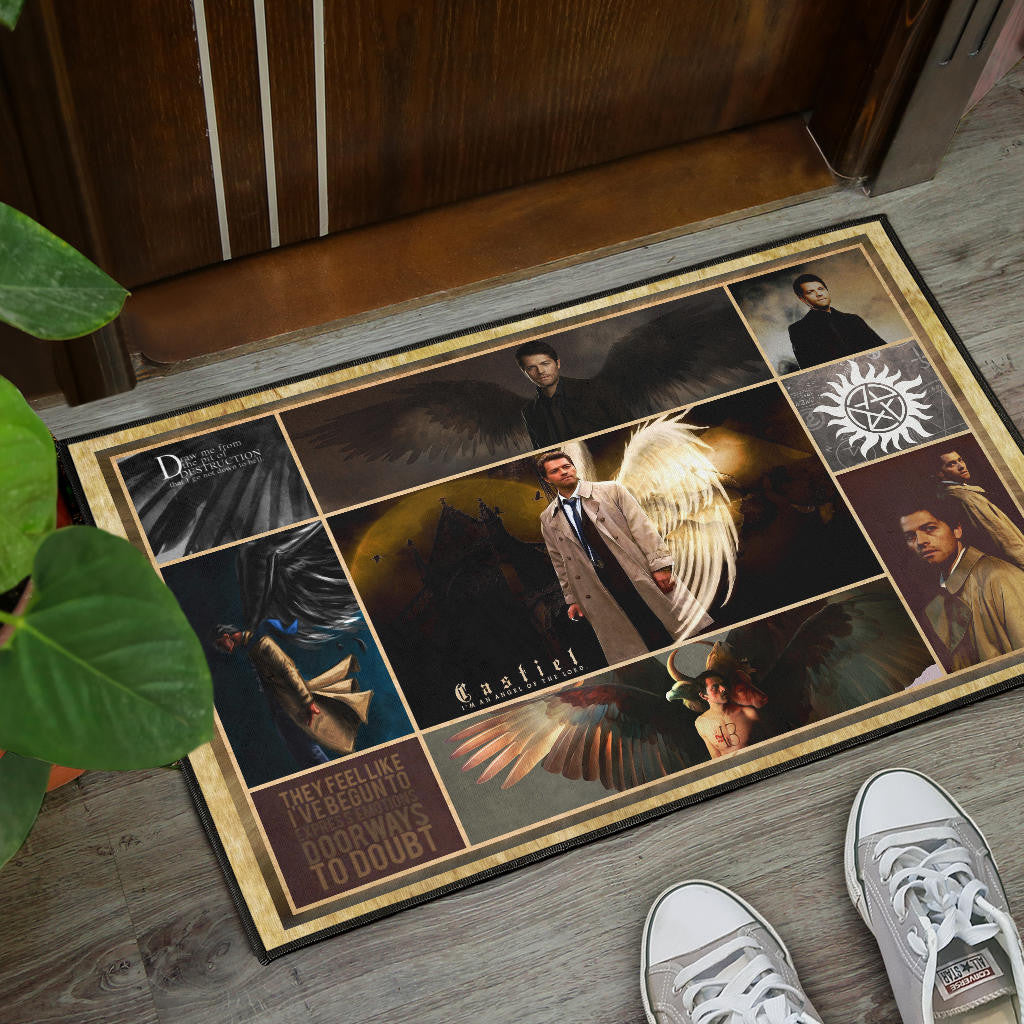 Castiel Supernatural Door Mat Movie Home Decor Custom For Fans NT041403