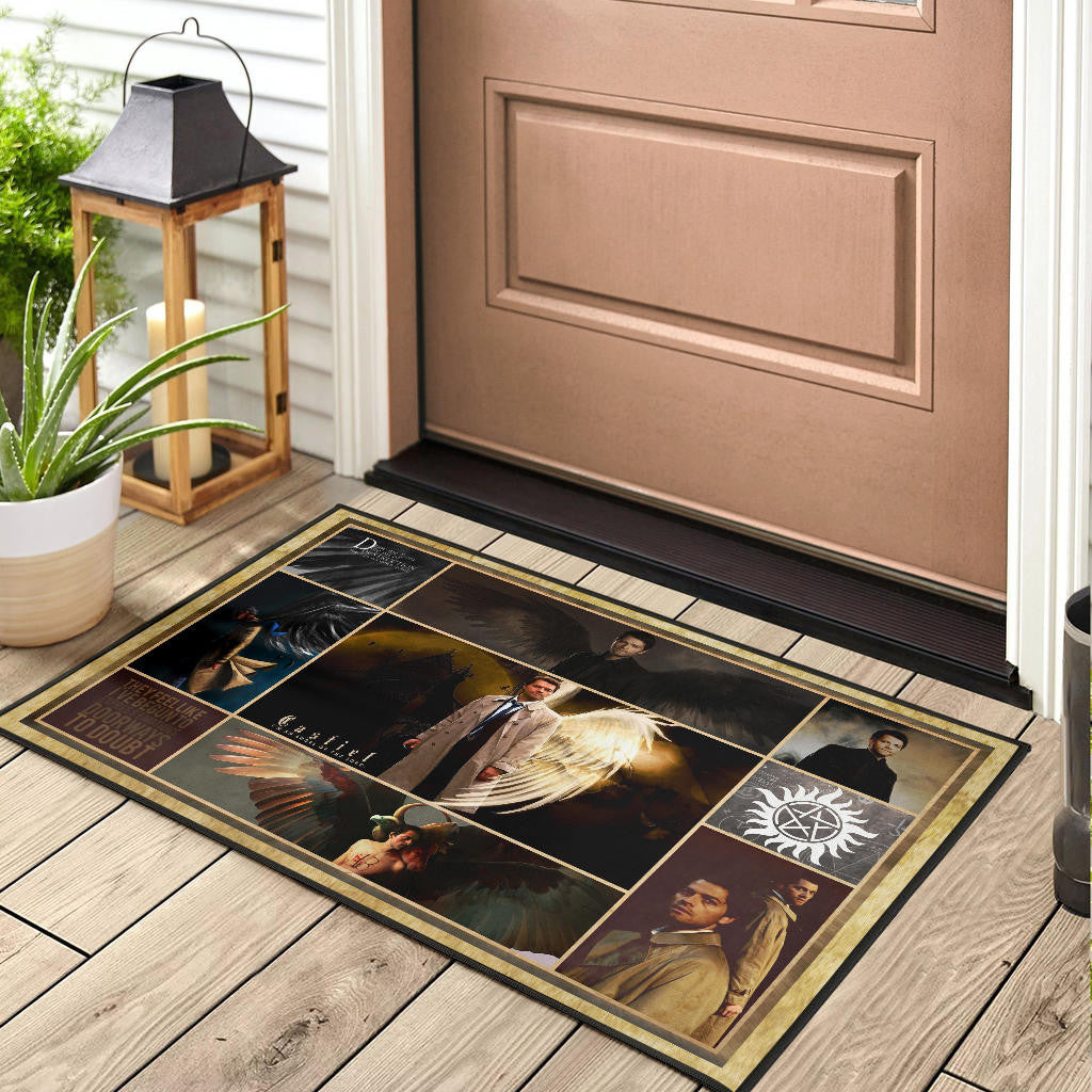 Castiel Supernatural Door Mat Movie Home Decor Custom For Fans NT041403