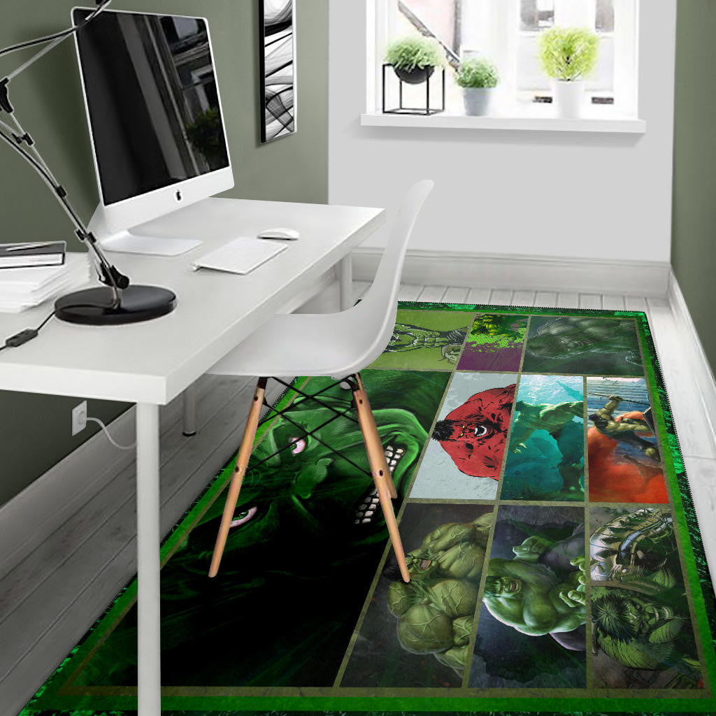 Angry Hulk The Incredible Hulk Area Rug Movie Home Decor Custom For Fans NT042003