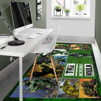 Angry Hulk The Incredible Hulk Area Rug Movie Home Decor Custom For Fans NT042004