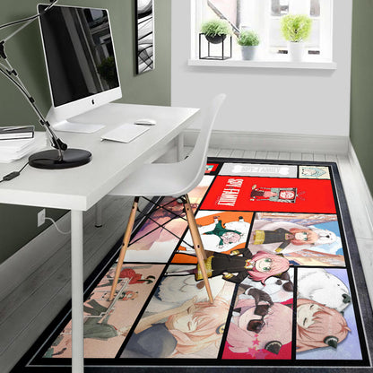 Anya Forger Spy x Family Area Rug Anime Home Decor Custom For Fans NA042803
