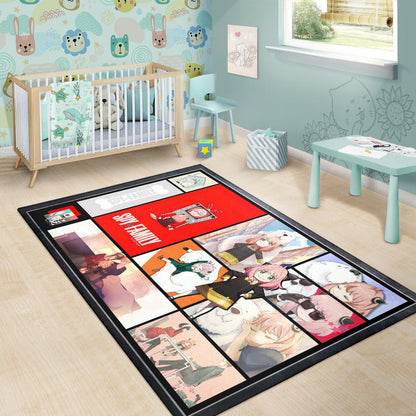 Anya Forger Spy x Family Area Rug Anime Home Decor Custom For Fans NA042803