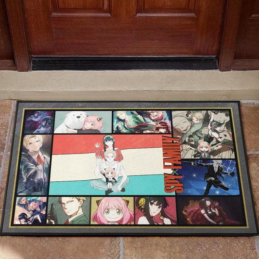 Loid Yor And Anya Forger Spy x Family Door Mat Anime Home Decor Custom For Fans NA042904