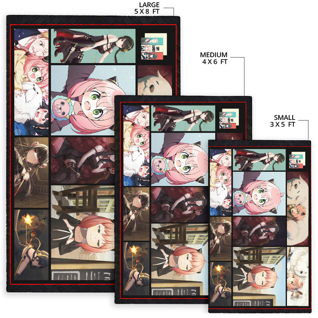 Anya Forger Spy x Family Area Rug Anime Home Decor Custom For Fans NA042901