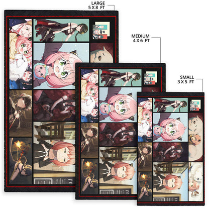 Anya Forger Spy x Family Area Rug Anime Home Decor Custom For Fans NA042901