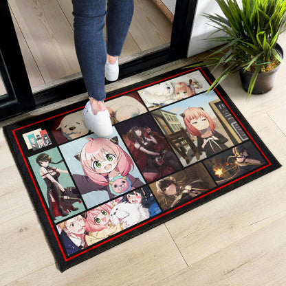 Anya Forger And Yor Forger Spy x Family Door Mat Anime Home Decor Custom For Fans NA042901