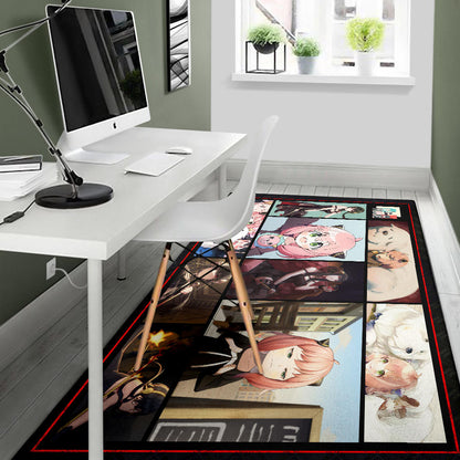 Anya Forger Spy x Family Area Rug Anime Home Decor Custom For Fans NA042901