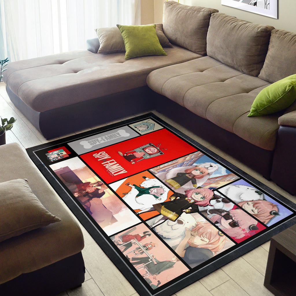 Anya Forger Spy x Family Area Rug Anime Home Decor Custom For Fans NA042803