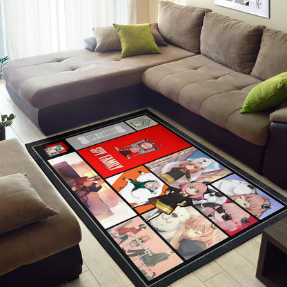 Anya Forger Spy x Family Area Rug Anime Home Decor Custom For Fans NA042803
