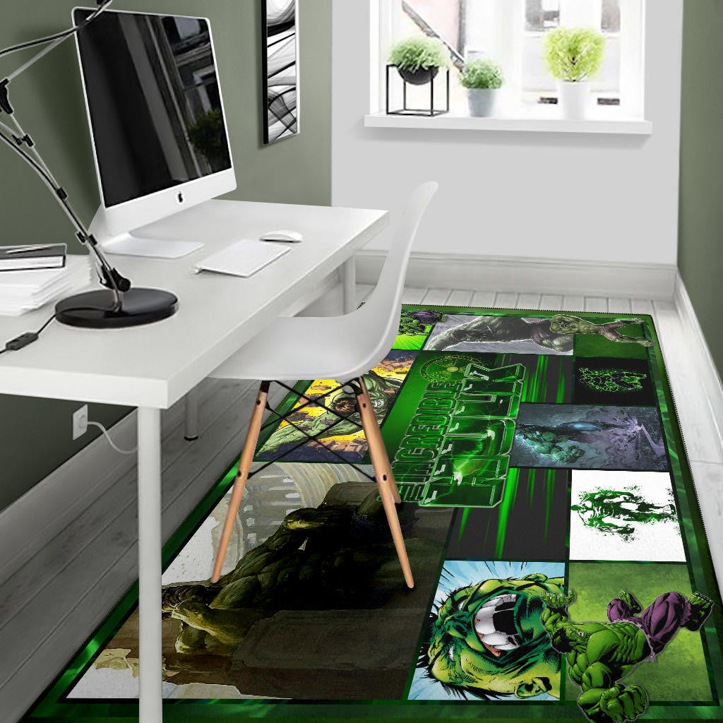 Angry Hulk The Incredible Hulk Area Rug Movie Home Decor Custom For Fans NT042002