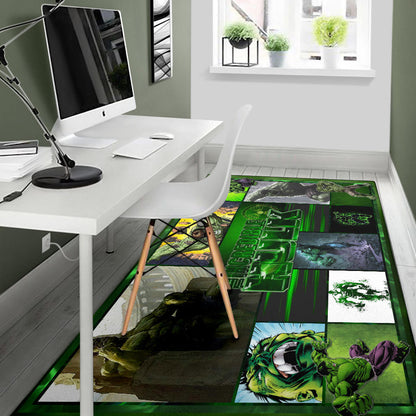 Angry Hulk The Incredible Hulk Area Rug Movie Home Decor Custom For Fans NT042002